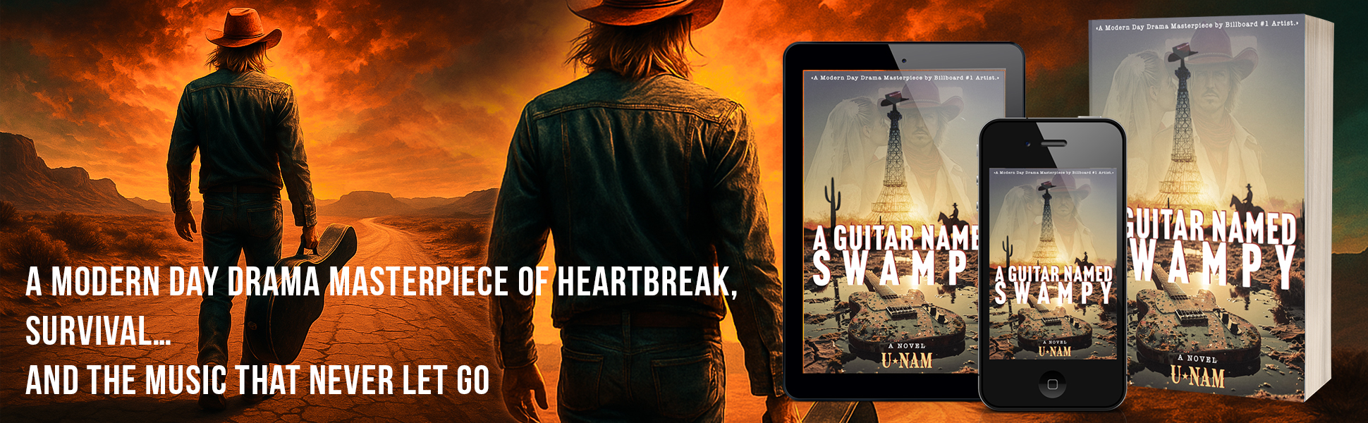 A Guitar Named Swampy mockup example